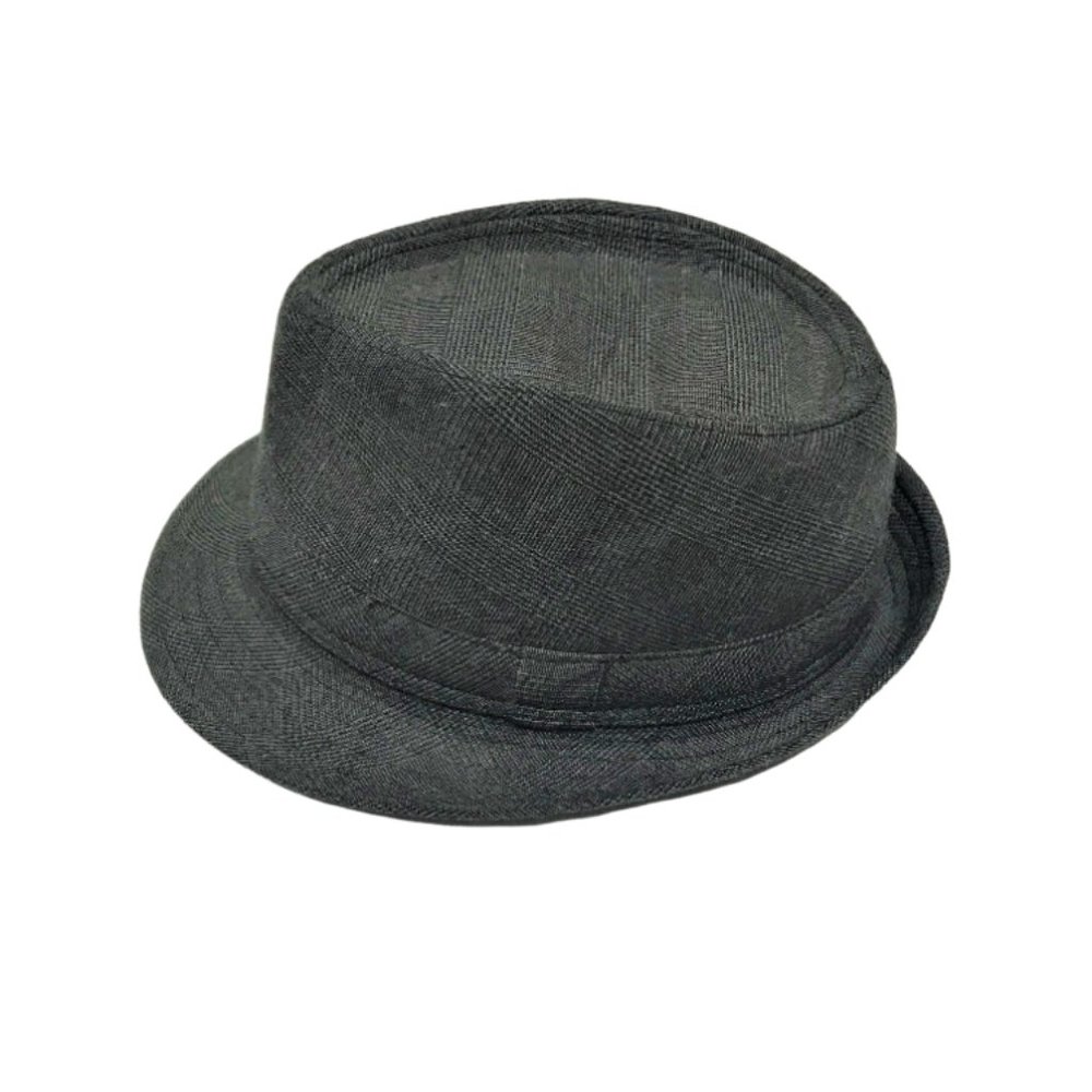 DPC Fedora, Black/Grey/Red Plaid, Size Large